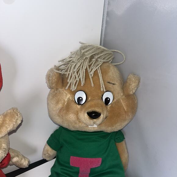 2 Vintage CBS 1983 Alvin & Theodore Chipmunks 20” Alvin Stuffed Plush Toy Bundle - Picture 3 of 12